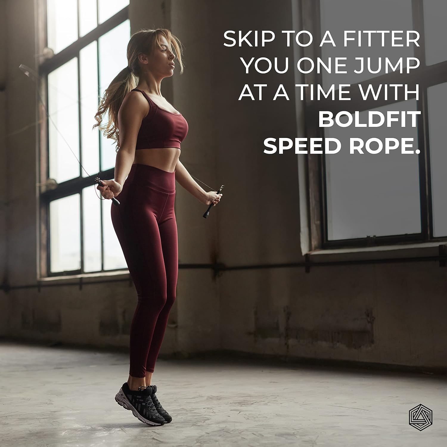 Boldfit Aluminium Skipping Rope for Men and Women Jumping Rope With Adjustable Height Speed Skipping Rope for Exercise, Gym, Sports Fitness Adjustable Jump Rope for Skipping Skip Rope - Black - Image 3